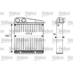 Радіатор обігрівача Valeo 812250