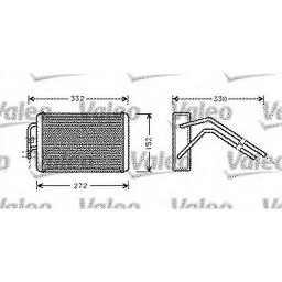 Радіатор обігрівача Valeo 812277