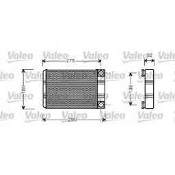 Радіатор обігрівача NISSENS 72028 NISSENS