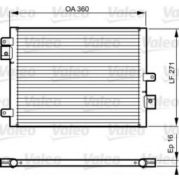 Радіатор кондиціонера Valeo 814167