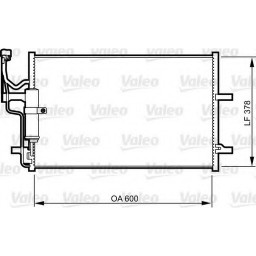 Радіатор кондиціонера Valeo 814265