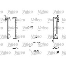 Радіатор кондиціонера Valeo 817405