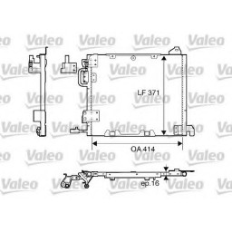 Радіатор кондиціонера Valeo 817506