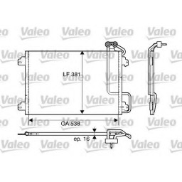 Радіатор кондиціонера STANDARD F453404 STANDARD