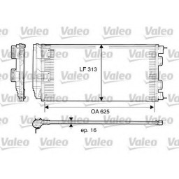 Радіатор кондиціонера Valeo 817549