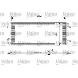 Радіатор кондиціонера Valeo 817689