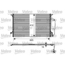 Радіатор кондиціонера Valeo 817711