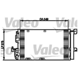 Радіатор кондиціонера Valeo 818047