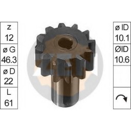 Зубчатка бендікса стартера ZEN 0089 ZEN