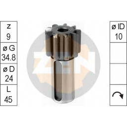 Зубчатка бендікса стартера Zen ZN1111