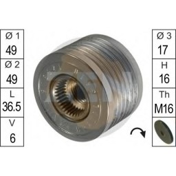 Шків генератора інерційний Zen ZN5410