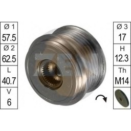 Шків генератора інерційний Zen ZN5428