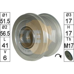 Шків генератора інерційний Zen ZN5652