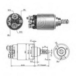 Втягуюче реле стартера Zm ZM1639