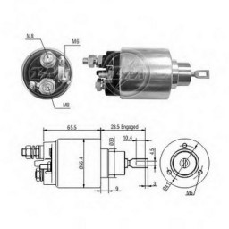 Втягуюче реле стартера Zm ZM2479