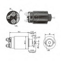 Втягуюче реле стартера Zm ZM2762