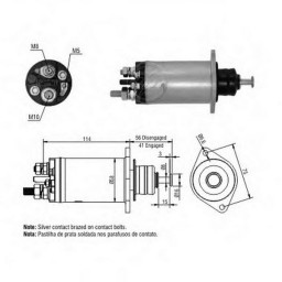 Втягуюче реле стартера Zm ZM2818