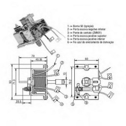 Втягуюче реле стартера Zm ZM2902