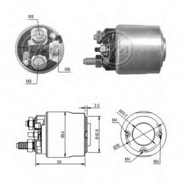 Втягуюче реле стартера Zm ZM3495