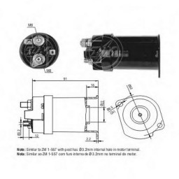 Втягуюче реле стартера Zm ZM557