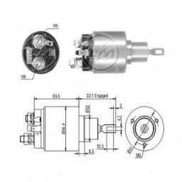 Втягуюче реле стартера Zm ZM773