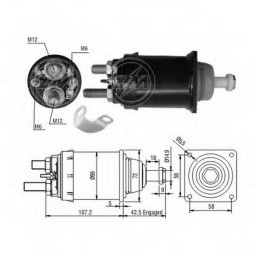 Втягуюче реле стартера Zm ZM836