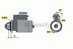 Стартер BOSCH 0001125053