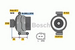 Генератор BOSCH 0125711049