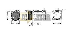 Компресор кондиціонера CITROEN 6453N1 CITROEN