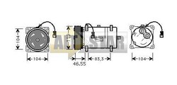 Компресор кондиціонера DELCO DAC8600046 DELCO