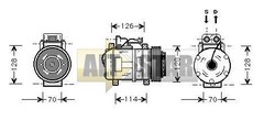 Компресор кондиціонера DENSO 4471803060 DENSO