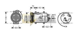 Компресор кондиціонера ZEXEL 5060310380 ZEXEL