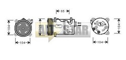 Компресор кондиціонера VOLVO 30611371 VOLVO