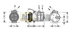 Компресор кондиціонера DENSO 4471704310 DENSO