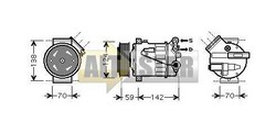 Компресор кондиціонера OPEL 13191994 OPEL