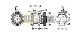 Компресор кондиціонера DELPHI TSP0155374 DELPHI