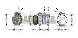 Компресор кондиціонера FIAT 60814101 FIAT