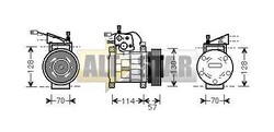 Компресор кондиціонера JAGUAR 56006551H JAGUAR