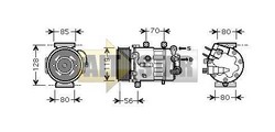 Компресор кондиціонера SANDEN SD7C16-1392F SANDEN