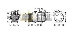 Компресор кондиціонера MAZDA BBR461450 MAZDA