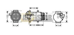 Компресор кондиціонера DENSO 4471500389 DENSO