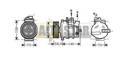 Компресор кондиціонера DENSO 4471501584 DENSO