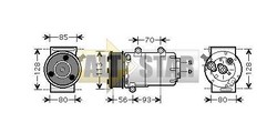 Компресор кондиціонера VISTEON 1543958 VISTEON