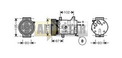 Компресор кондиціонера DENSO DCP23027 DENSO