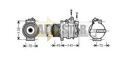 Компресор кондиціонера VALEO 813895 VALEO