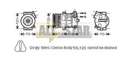 Компресор кондиціонера DENSO 5D3375400 DENSO