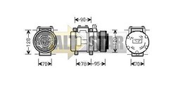 Компресор кондиціонера DENSO 4472204960 DENSO