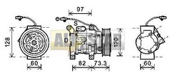 Компресор кондиціонера DENSO 4471601970 DENSO