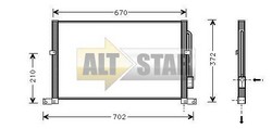 Радіатор кондиціонера AVA FD5302 AVA