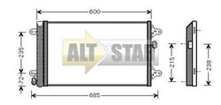 Радіатор кондиціонера VOLKSWAGEN YM2H19C600AF VOLKSWAGEN